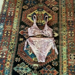 Xhiliration animal print bikini size large never worn